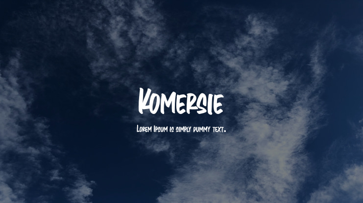 Komersie Font