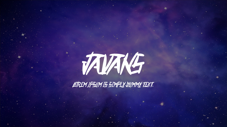 Javans Font
