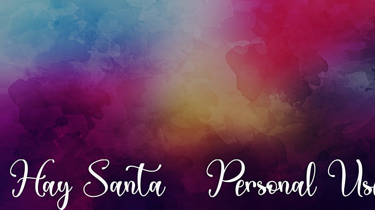 Hay Santa - Personal Use Font
