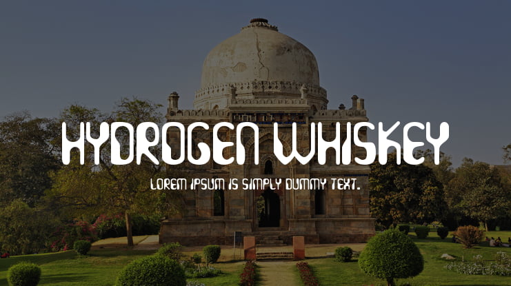 Hydrogen Whiskey Font
