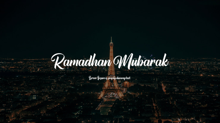 Ramadhan Mubarak Font