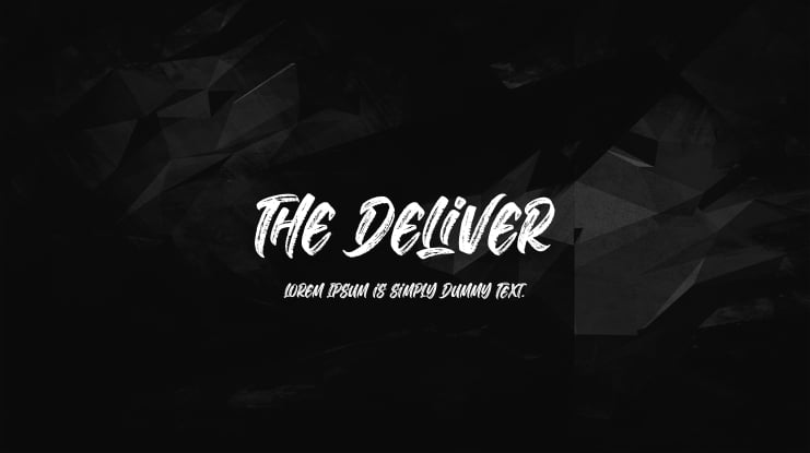 The Deliver Font