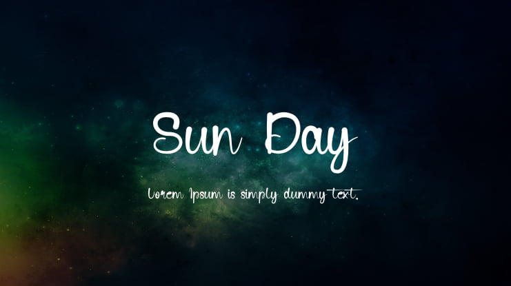 Sun Day Font
