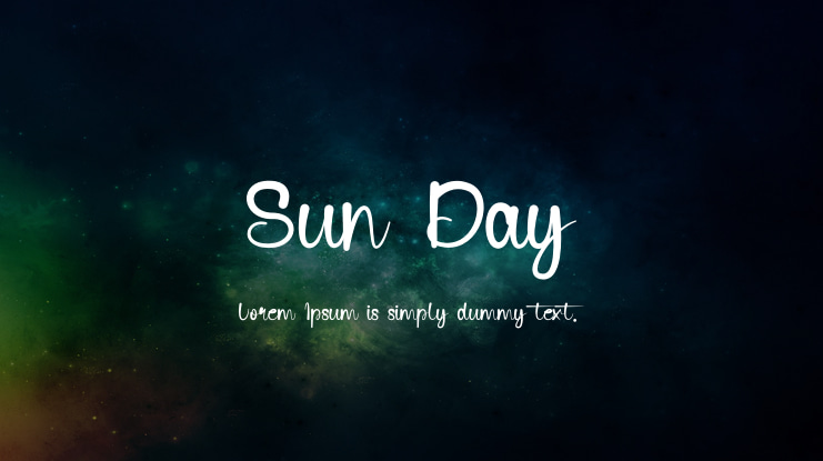 Sun Day Font