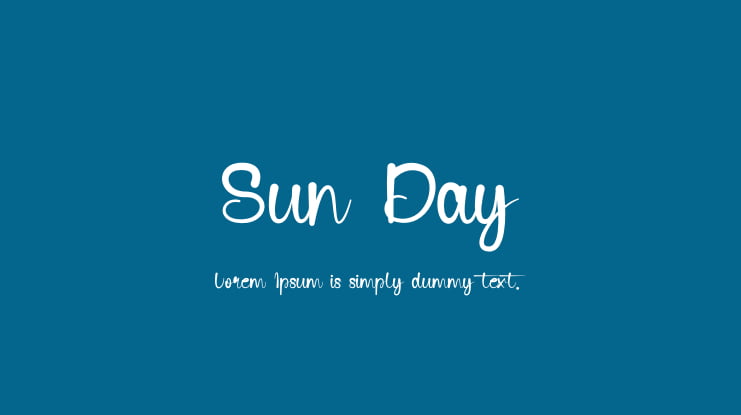 Sun Day Font