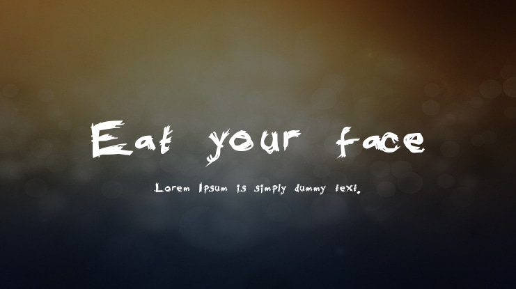 Eat your face Font