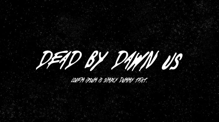 Dead By Dawn US Font
