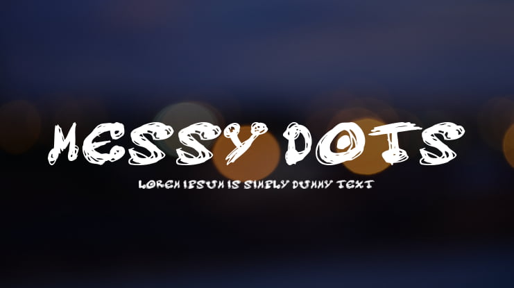 Messy dots Font