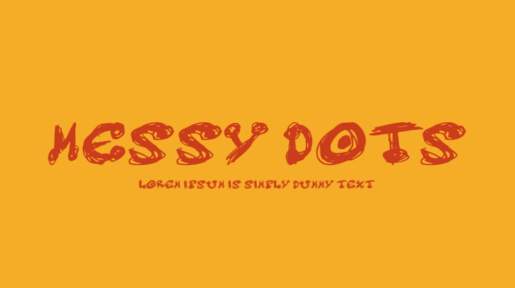 Messy dots Font