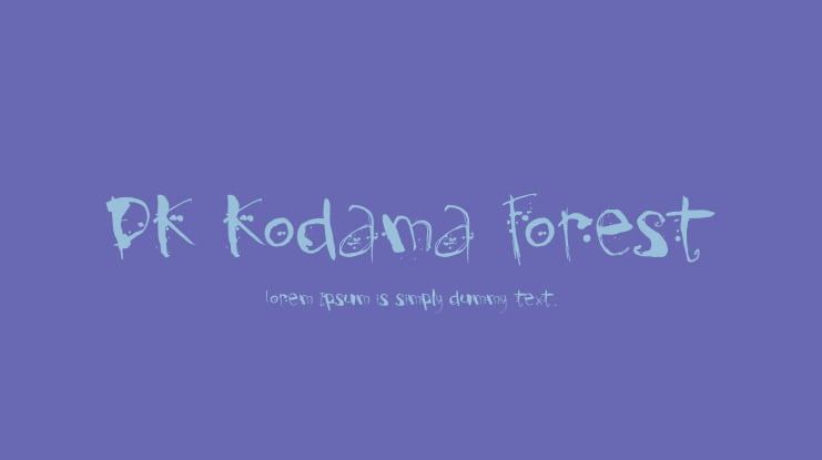 DK Kodama Forest Font