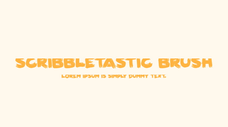 Scribbletastic Brush Font