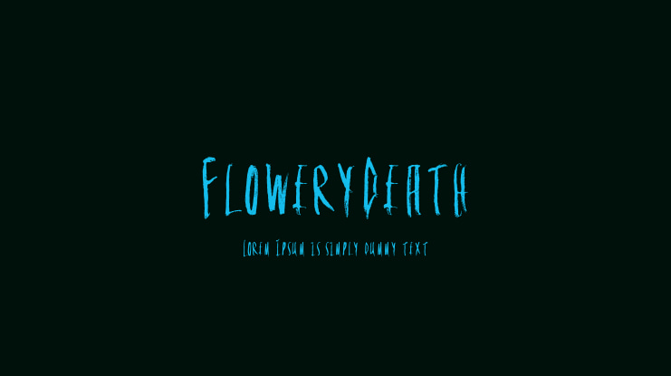 FloweryDeath Font
