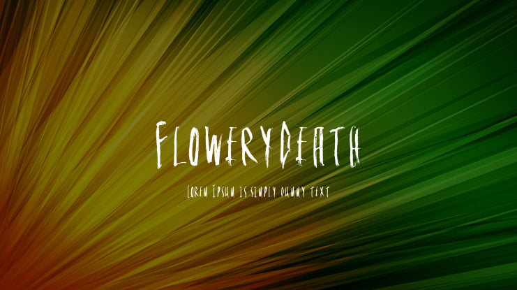 FloweryDeath Font