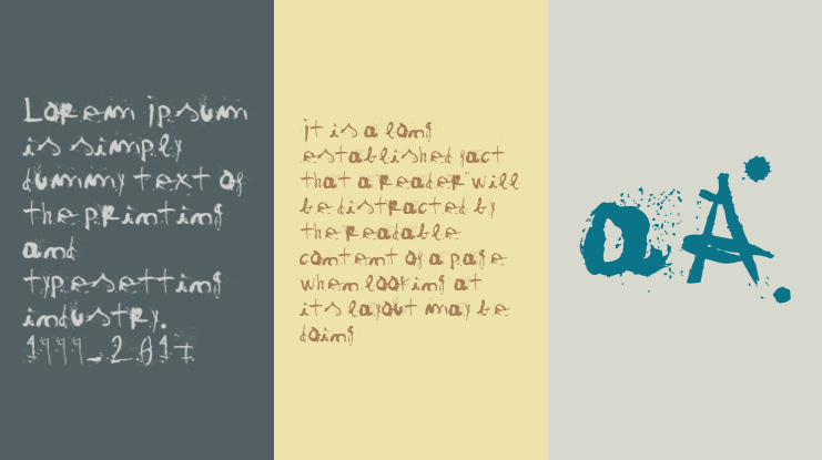 woodcutter TINTA CHINA Font