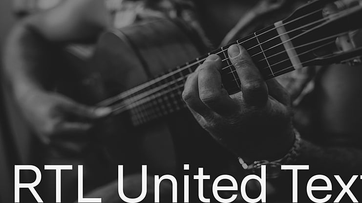 RTL United Text Font Family