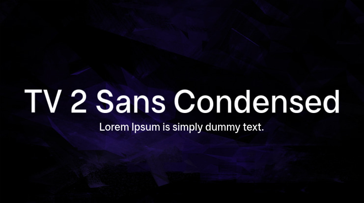 TV 2 Sans Condensed Font Family
