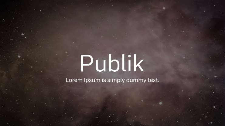 Publik Font Family