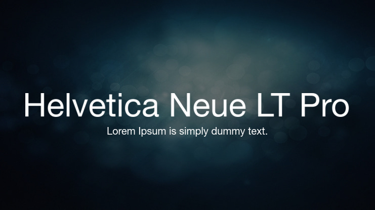 Helvetica Neue LT Pro Font Family