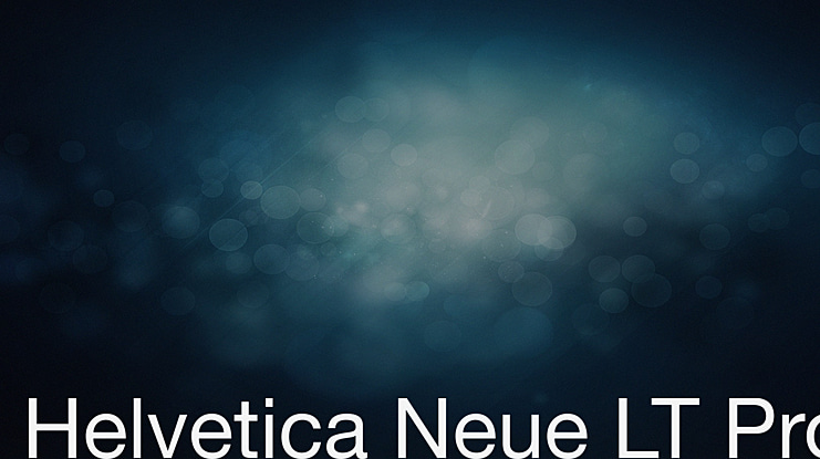 Helvetica Neue LT Pro Font Family