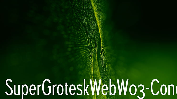 SuperGroteskWebW03- Font Family
