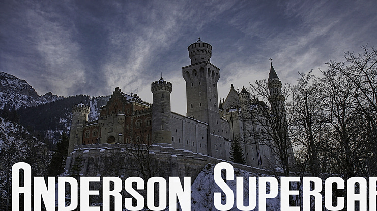 Anderson Supercar Font