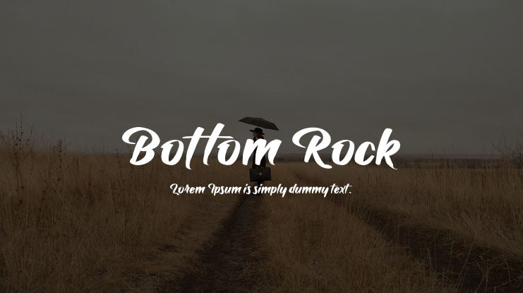 Bottom Rock Font