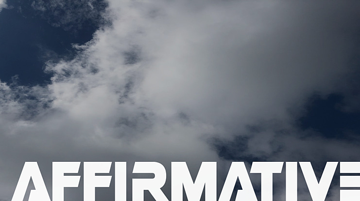 Affirmative Font Family