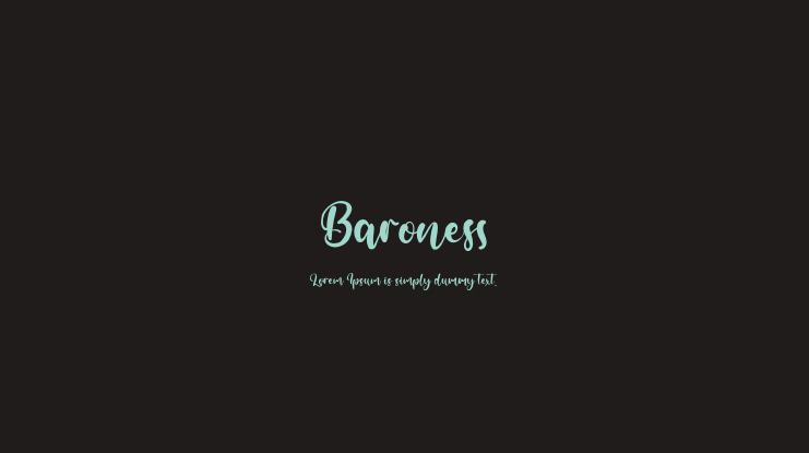 Baroness Font