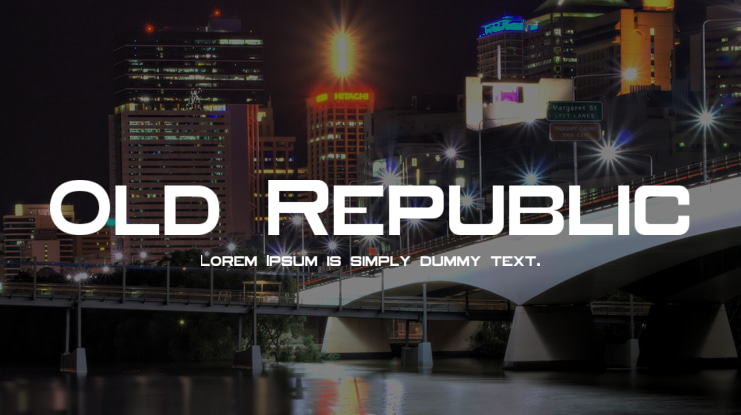 Old Republic Font