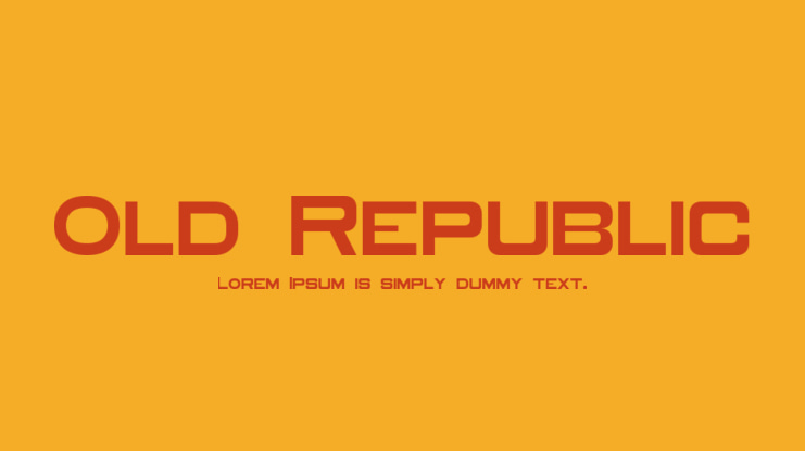 Old Republic Font