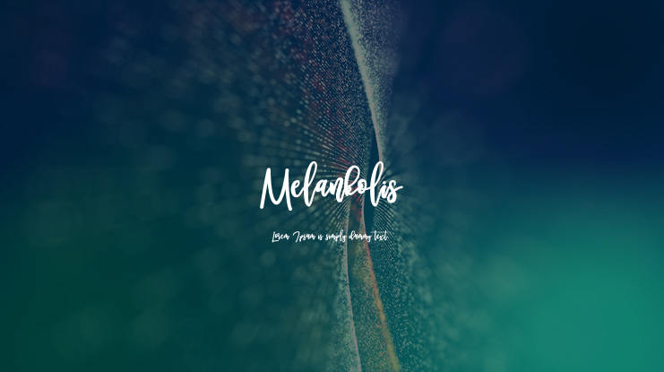Melankolis Font