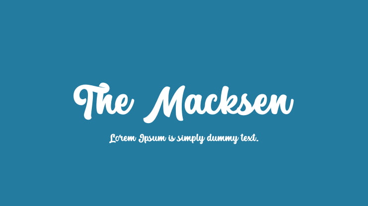 The Macksen Font Family
