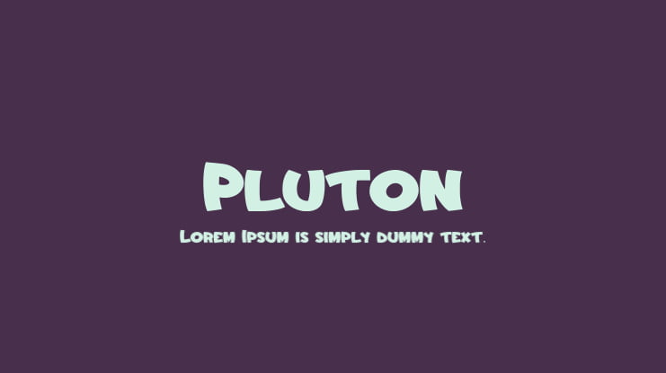 Pluton Font
