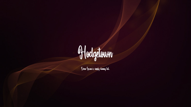 Hodgetown Font