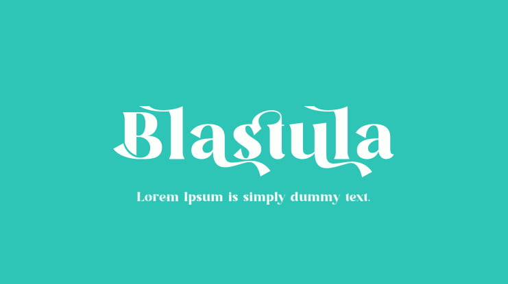 Blastula Font