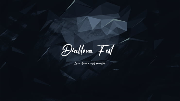 Diallova Fest Font