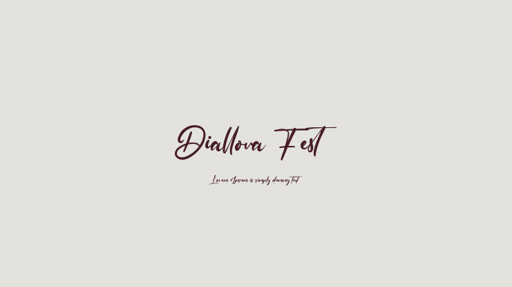 Diallova Fest Font