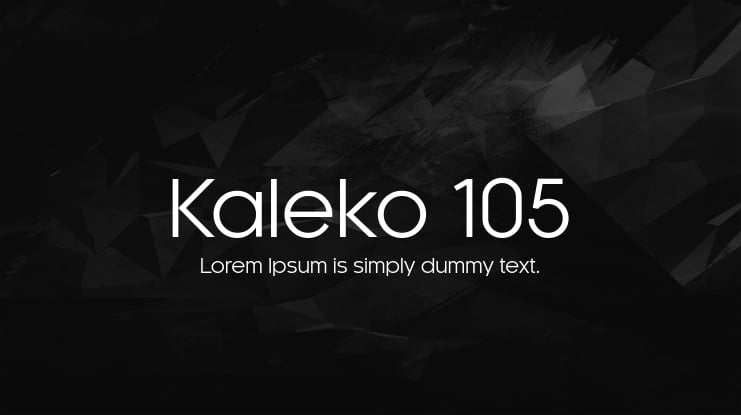 Kaleko 105 Font Family