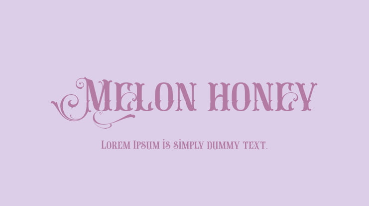 Melon honey Font