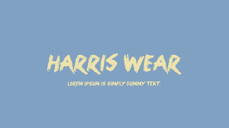 Harris Wear Font