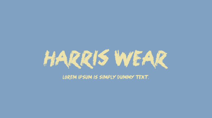 Harris Wear Font