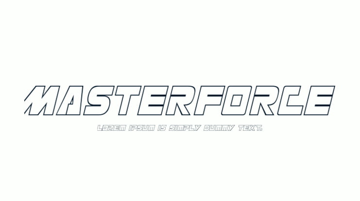Masterforce Font Family