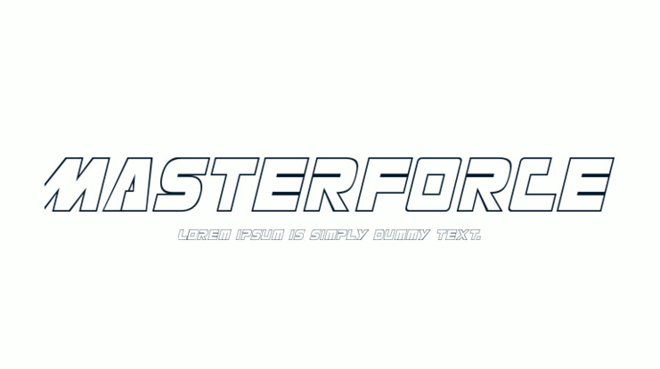 Masterforce Font Family