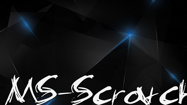 MS-Scratch Font