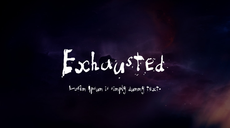 Exhausted Font