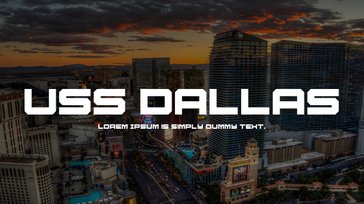 USS Dallas Font Family