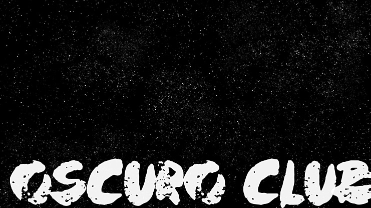 Oscuro Club Font