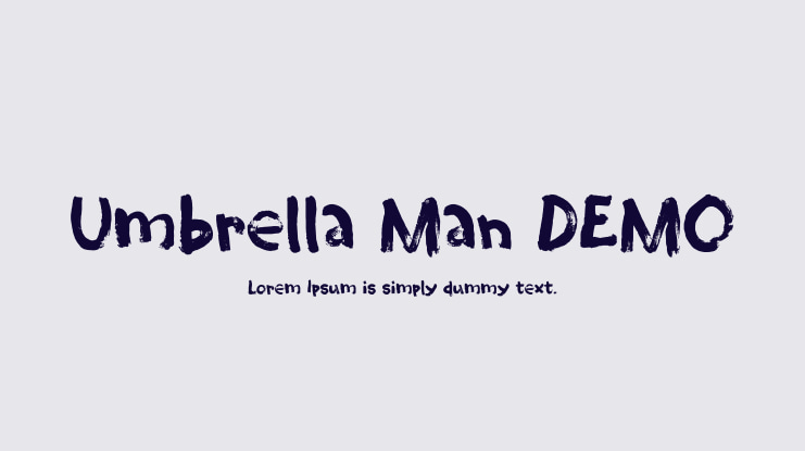 Umbrella Man DEMO Font