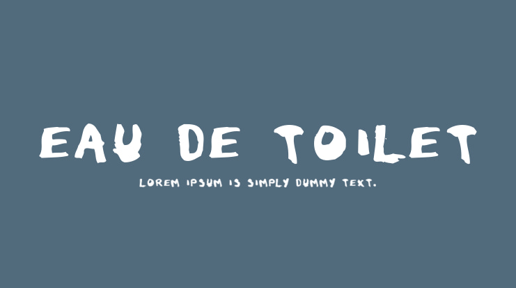 Eau de Toilet Font