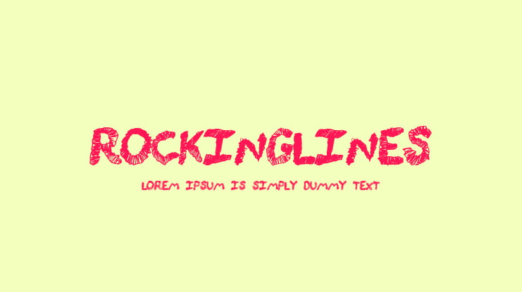 RockingLines Font